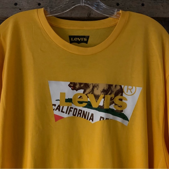Men’s XL LEVI’S STRAUSS & CO. 100% Cotton Tee Shirt CALIFORNIA BEAR NWT EQYPT - Picture 2 of 8